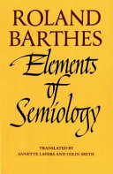 Copertina  Elements of semiology