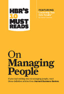 Copertina  HBR's 10 must reads : on managing people