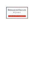 Copertina  Épingles de cravate : bijoux