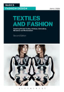Copertina  Textiles and fashion : exploring printed textiles, knitwear, embroidery, menswear and womenswear