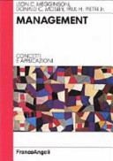 Copertina  Management : concetti e applicazioni