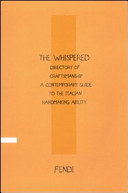 Copertina  [1]: The whispered directory of craftsmanship : a contemporary guide to the italian handmaking ability