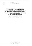 Cover  Tecnica costruttiva a Roma nel Medioevo
