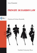 Cover  Principi di fashion law